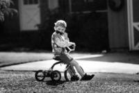 Sergei loved to ride his trike through the Johnson's suburban neighborhood.<br/>It was the first time in his life he could play without turning blue.