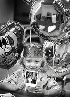 She spent months recovering in the burn unit. RT: Heather celebrates her fifth birthday in the Harborview Burn Center.