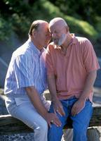 The day before Gene is to return to Nebraska, the beloved brothers pause on Dale's beach.