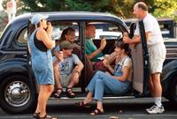 Nestled in his 1936 Ford, Dale is surrounded by the love of his family during a mid-September ice cream outing.