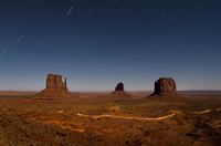 Monument Valley by moonlight