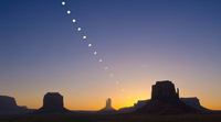 Eclipse; Monument Valley, Arizona