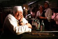 Workers at  Stolichnaya vodka distillery; Sovetskaya Gavan, Russia