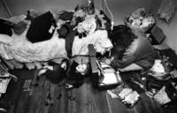 Sergei arrived in America with one pair of boots, 1 pair of slippers, 1 pair of pj's, 2 pants and shirts and some<br/>tattered underwear. His new toys alone will not fit into the bag that previously carried all his possessions.