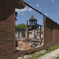 Firebombed Church; Opelousas, Louisiana 2019